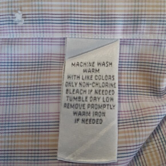 ENRO SZ M Plaid SS Men's Button Down Shirt 100% Cotton Poplin Non-Iron - Picture 7 of 11